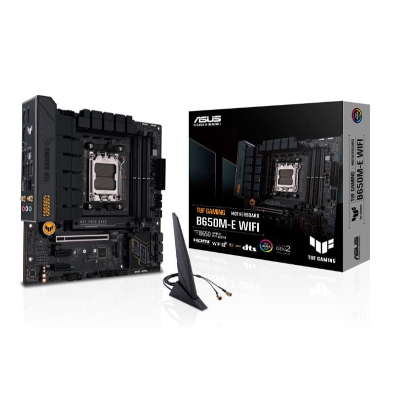 Asus Tuf Gaming B650M-E Wifi Ddr5 6400Mhz 1Xhdmi 2Xdp 2Xm.2 Usb 3.2 Matx Am5 ( Amd Am5 7000 Seri̇si̇ İşlemci̇ İle Uyumlu)
