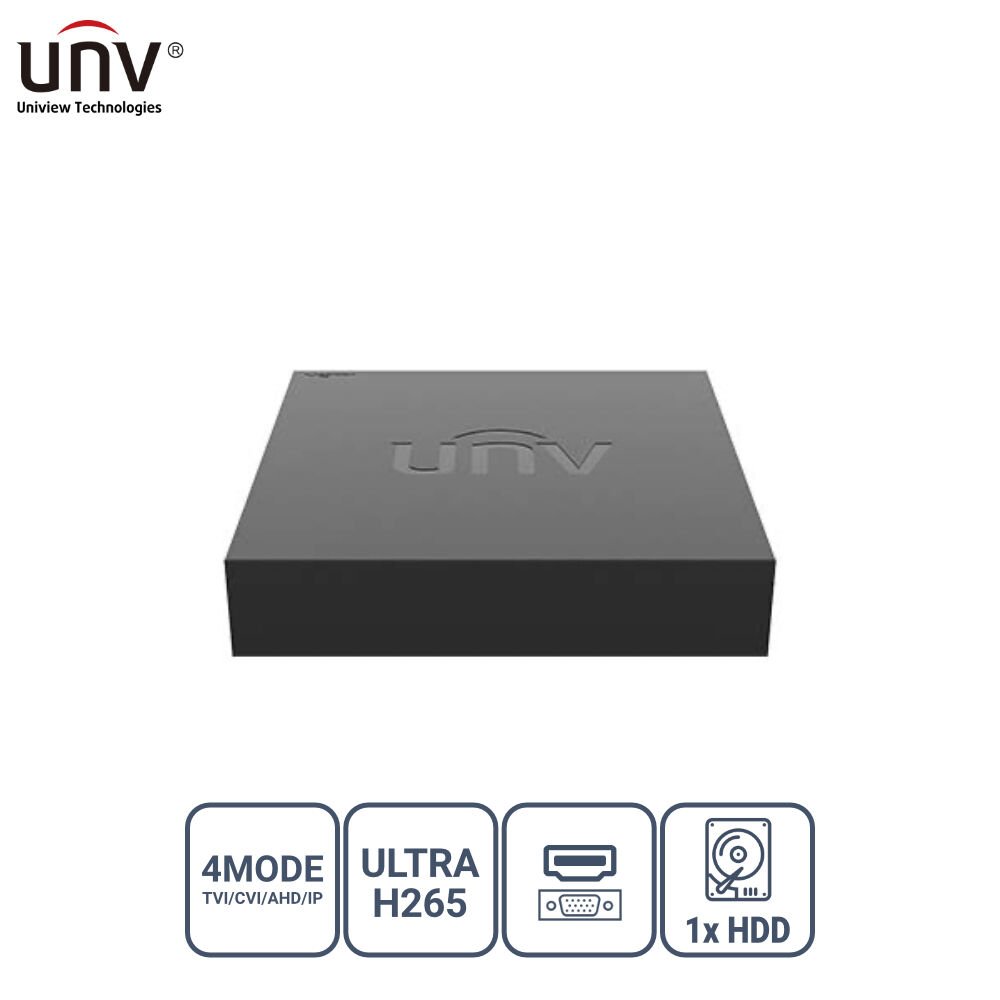 Uniview Xvr301-08F 8 Kanal 1X Hdd H65+ Hi̇bri̇t Dvr Kayit Ci̇hazi