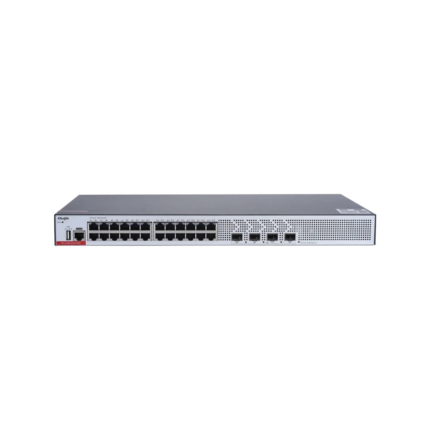 Ruijie Rg-Cs83-24Gt4Xs 24 Port 10/100/1000 4-Port 1G/10G L3 Yöneti̇lebi̇li̇r Rack Mount Switch