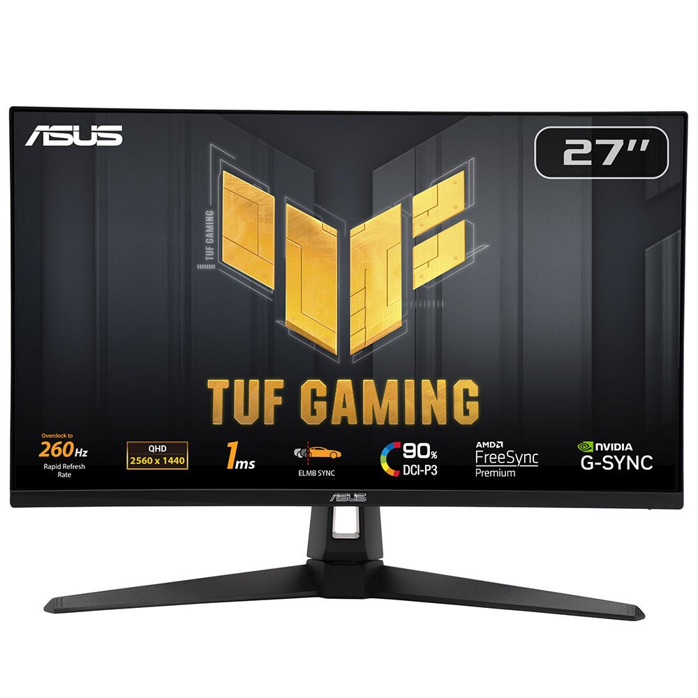 Asus Tuf Gaming Vg27Aqm1A 27'' 1Ms 260Hz 2K 2560X1440 Dp/Hdmi/Usb Vesa Speaker Ips Led Gaming Monitor