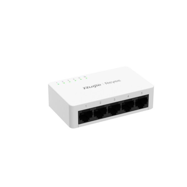 Ruijie Reyee Rg-Es05F 5 Port 10/100 Yonetilemez Desktop Switch Plasti̇k Kasa