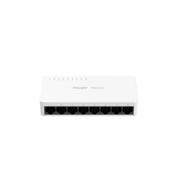 Ruijie Reyee Rg-Es08F 8 Port 10/100 Yonetilemez Desktop Switch Plasti̇k Kasa
