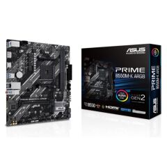 Asus Prime B550M-K Argb Ddr4 5100Mhz 1Xhdmi 1Xdp 2Xm.2 Usb 3.2 Matx Am4 (Amd Am4 5000/4000 G/3000 Seri̇si̇ İle Uyumlu)