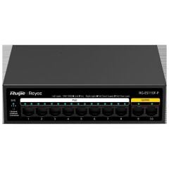 Ruijie Reyee Rg-Es110F-P 8 Port 10/100 8 Port Poe 2 Port Fast Ethernet Uplink 110W Yonetilemez Desktop Switch