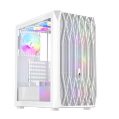 1St Player Ariya Ay7 Beyaz 650W 80+ Argb 4X12Cm Fan Temperli̇ Cam Mesh Usb 3.0 Atx Kasa