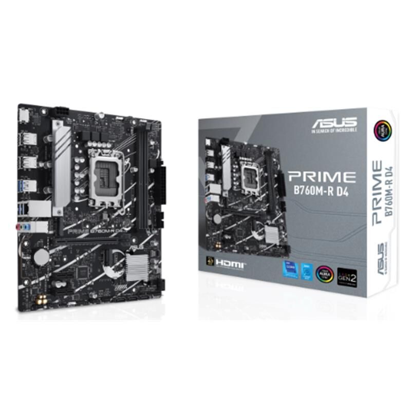 Asus Prime B760M-R D4 Ddr4 5333Mhz 1Xhdmi 2Xm.2 Usb 3.2 Matx 1700P (12. / 13. Ve 14. Nesi̇l İşlemci̇ İle Uyumlu)