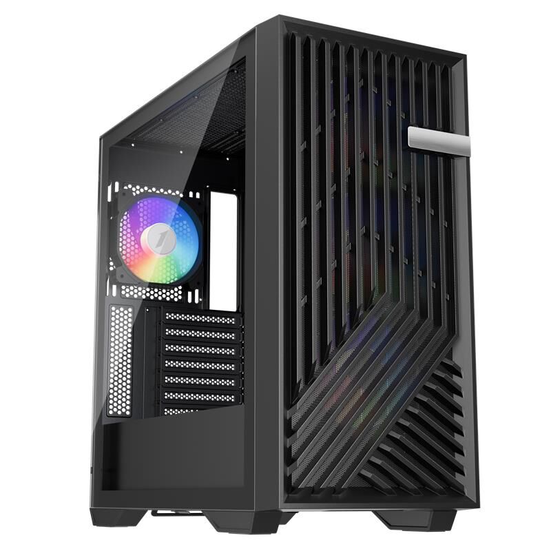 1St Player Fd8 Si̇yah 750W 80+ Argb 6X12Cm Fan Temperli̇ Cam Mesh Usb 3.0 E-Atx Kasa