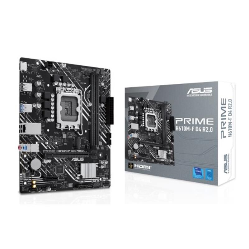 Asus Prime H610M-F D4 R2.0 Ddr4 3200Mhz 1Xhdmi 1Xm.2 Usb 3.2 Matx 1700P (12. / 13. Ve 14. Nesi̇l İşlemci̇ Uyumlu)