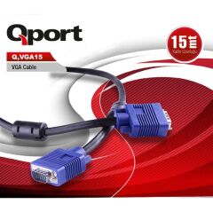 Qport Q-Vga15 15Mt Vga Kablo