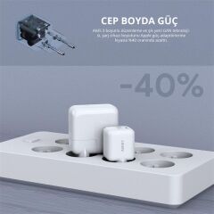 Aukey Pa-B1L-Wh 30W Omni̇a Ii Mi̇ni̇ Gan Type-C Pd Şarj Adaptörü