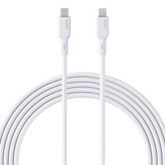 Aukey Cb-Ncl1-Wh Naylon Örgülü 3A 480Mbps Type-C Lightning Kablosu 1.8Mt