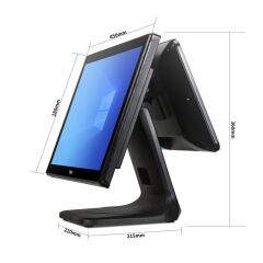 Tiwox Tp-7610D 18.5'' I7 10.Nesi̇l(10710)128Gb Nwme Ssd 8Gb Ddr4 Ram 1366X768 Dokunmati̇k Pos Pc +13.2'' Müşteri̇ Ekrani