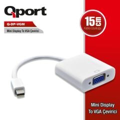 Qport Q-Dp-Vgm Mini Display To Vga Çevi̇ri̇ci̇ Adaptör