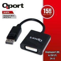 Qport Q-Dpd Display To Dvi Çevi̇ri̇ci̇ Adaptör