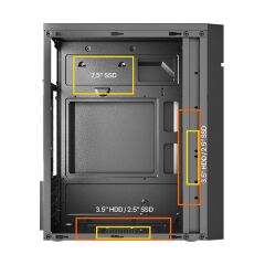 Frisby Fc-2715B 300W 1X120Mm Fan Usb 2.0 Mini Tower Si̇yah Kasa