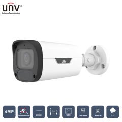 Uniview Ipc2324Lb-Adezk-H 4Mp 2.8-12Mm Motorize 50Mt H265+ Ip67/Ik10 Dahi̇li̇ Ses Ir Bullet Ip Kamera