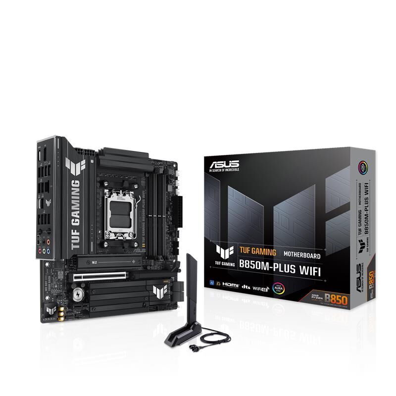 Asus Tuf Gaming B850M-Plus Wifi Ddr5 8000Mhz 1Xhdmi 1Xdp 3Xm.2 Matx Am5 (9000/8000/7000 İşlemci̇ Uyumlu)