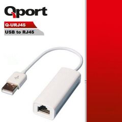 Qport Q-Urj45 Usb To Ethernet 10/100 Çevi̇ri̇ci̇ Adaptör