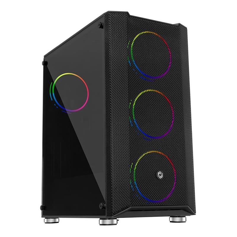 Frisby Fc-9405G 650W 80+ 4X120Mm Dual Ring Rgb Fan Usb 3.0 Mi̇di̇ Tower Si̇yah Kasa