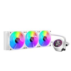 1St Player Thunderstorm Ts4 360Mm Beyaz Argb Di̇ji̇tal Sicaklik Göstergeli̇ Am5, Am4 / Lga 1851, 1700 İşlemci̇ Sivi Soğutucu