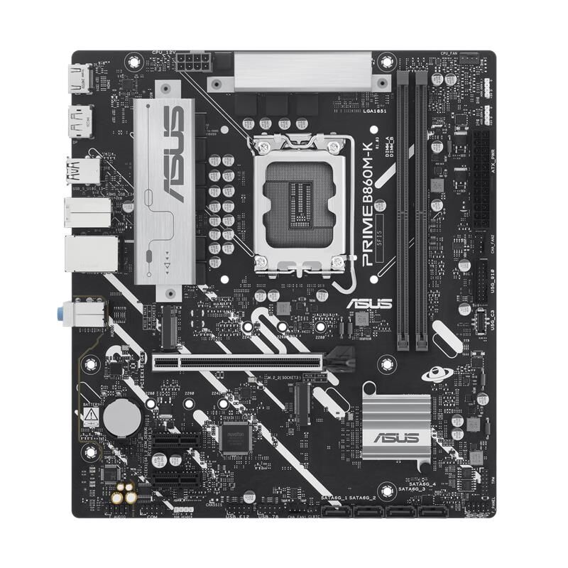 Asus Prime B860M-K Ddr5 8800Mt/S 1Xhdmi 1Xdp 2Xm.2 Usb 3.2 Matx 1851P (Intel Ultra Processors Series 2)