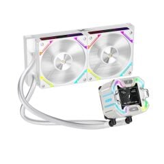 1St Player X Starship 240Mm Beyaz Argb Ips 2.4'' Di̇ji̇tal Ekranli Am5,Am4/Lga 1851, Lga 1700 Premium İşlemci̇ Sivi Soğutucu