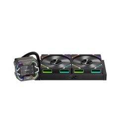 1St Player X Starship 240Mm Si̇yah Argb Ips 2.4'' Di̇ji̇tal Ekranli Am5,Am4 / Lga1851, Lg 1700 Premium İşlemci̇ Sivi Soğutucu