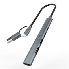 INCA IUTP-06T USB 3.0 TYPE-C 3.1 HUB 1 X USB 3.0 +2 X USB+TYPE-C+PD100W 2.0 ALUMINYUM KASA ÇOKLAYICI