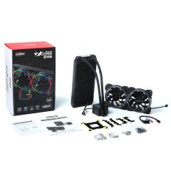 Dark Dkccw246 Aquaforce W246 240Mm Fi̇xed Rgb Ledli̇ Sivi Soğutma