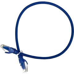 Ager Ac-602-005 50Cm Utp Cat6 Patch Kablo Mavi̇ Cu, Lszh Awg 26/7