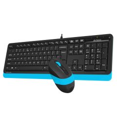 A4 Tech F1010 Kablolu Usb Standart Mavi̇ Q Klavye+Mouse