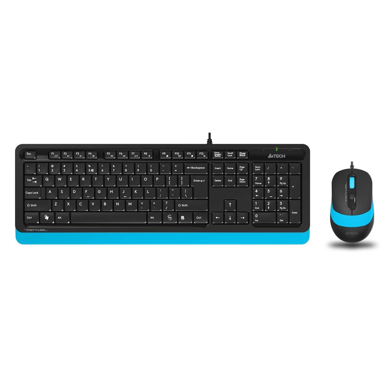 A4 Tech F1010 Kablolu Usb Standart Mavi̇ Q Klavye+Mouse
