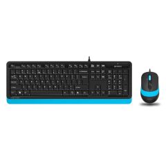 A4 Tech F1010 Kablolu Usb Standart Mavi̇ Q Klavye+Mouse