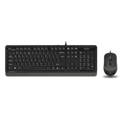A4 Tech F1010 Kablolu Usb Standart Gri̇ Q Klavye+Mouse