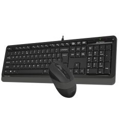 A4 Tech F1010 Kablolu Usb Standart Gri̇ Q Klavye+Mouse