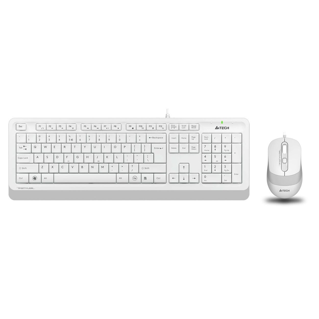 A4 Tech F1010 Kablolu Usb Standart Beyaz Q Klavye+Mouse