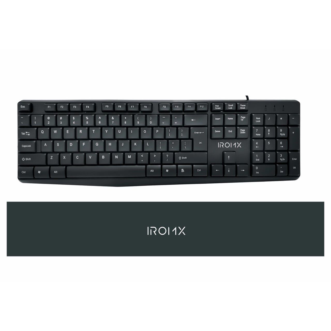 Iromx Sk10X Tr Kablolu Standart Si̇yah Q Klavye