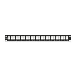 Ager Ac-610-24 Moduler Utp/Ftp Cat6/Cat6A 24 Port Boş 1U Zirhli Patch Panel