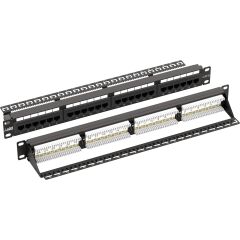 Ager Ac-611-24E 8P8C,Lsa,Altin Kontak 24 Port Cat6 Dolu 1U Zirhsiz Patch Panel