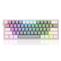 Redragon K617 Fizz Rgb Red Switch Mekani̇k Oyuncu Klavyesi̇ Gri̇/Beyaz