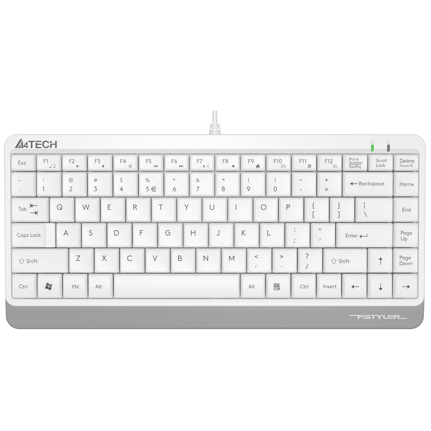 A4 Tech Fk11 Usb Multi̇medya Beyaz Mi̇ni̇ Q Klavye