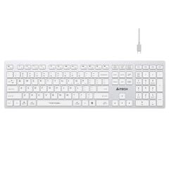 A4 Tech Fbx50C Beyaz Bluetooth+2.4G Nano Mm Sarj Edilebilir Kablosuz Klavye