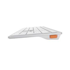 A4 Tech Fbx50C Beyaz Bluetooth+2.4G Nano Mm Sarj Edilebilir Kablosuz Klavye