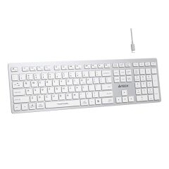A4 Tech Fbx50C Beyaz Bluetooth+2.4G Nano Mm Sarj Edilebilir Kablosuz Klavye