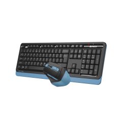 A4 Tech Fg1035 Kablosuz Standart Si̇yah/Mavi̇ Q Klavye+Mouse