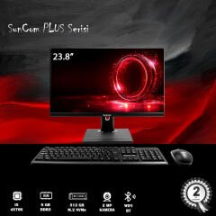 Suncom Plus 4G-P03 I5-4570S 8Gb 512 Ssd 23.8'' Fhd Nontouch Free-Dos Siyah All In One Pc