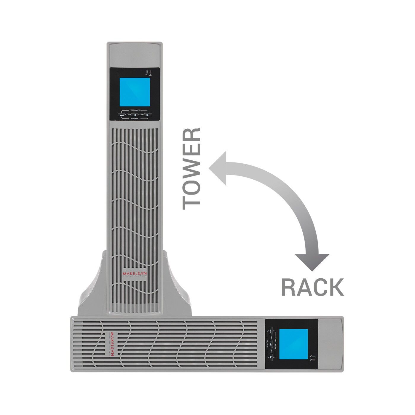 Makelsan Powerpack Se 3Kva 5-15Dk 6X12V/7Ah 1F/1F Onli̇ne Racktower Ups Mu03000N11Erv02