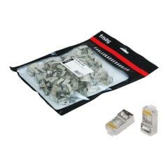 Frisby Fnw-Rj4522N Rj45 Ftp Cat6 Konnektor Metal 100Lü Paket