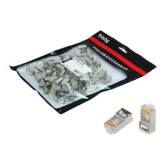 Frisby Fnw-Rj4522N Rj45 Ftp Cat6 Konnektor Metal 100Lü Paket