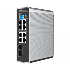 Ruijie Reyee Rg-Nis2100-8Gt2Sfp-Hp 8 Port 10/100/1000 8 Port Poe 2 X Sfp 240 Watt Rujie Cloud Yonetilebilir Endüstri̇yel